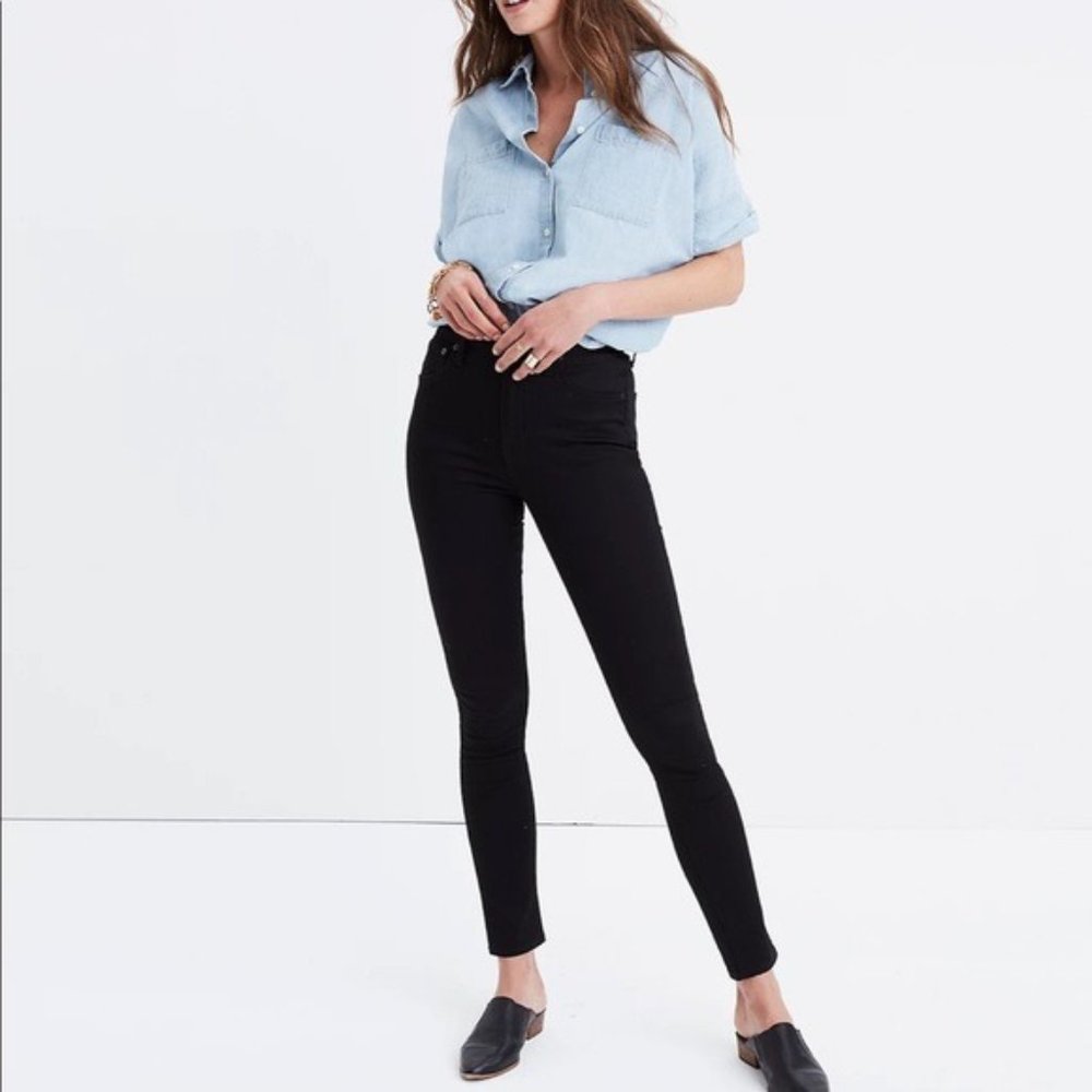 Madewell 10" High-Rise Skinny Jeans in Carbondale Wash
